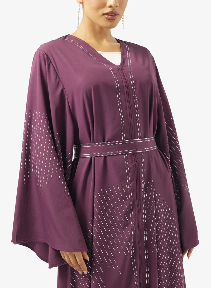 Khizana  Embellished Abaya With Sheila for Women | Best Price UAE